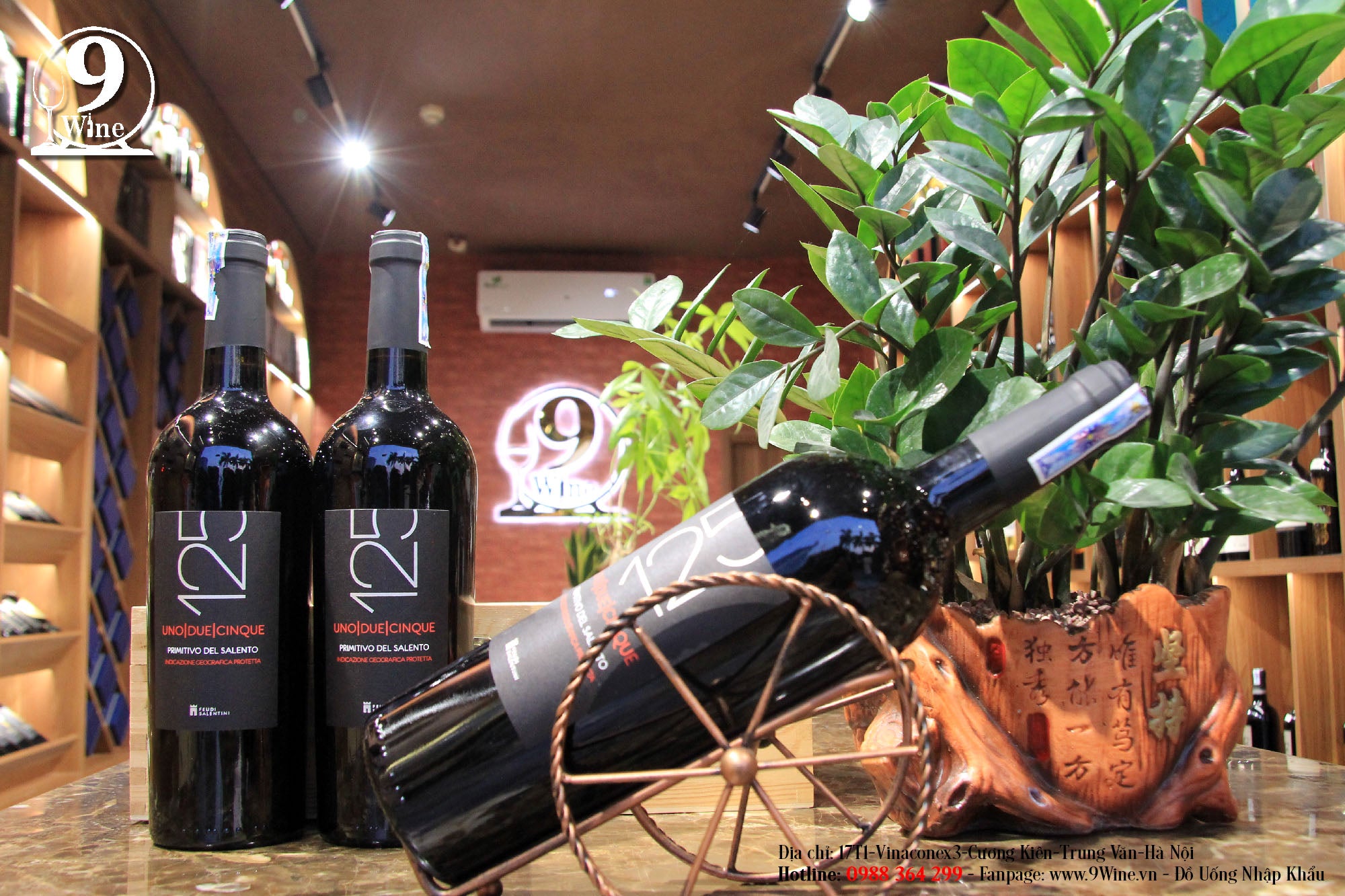 Rượu Vang Đỏ 125 Primitivo Del Salento 750ml