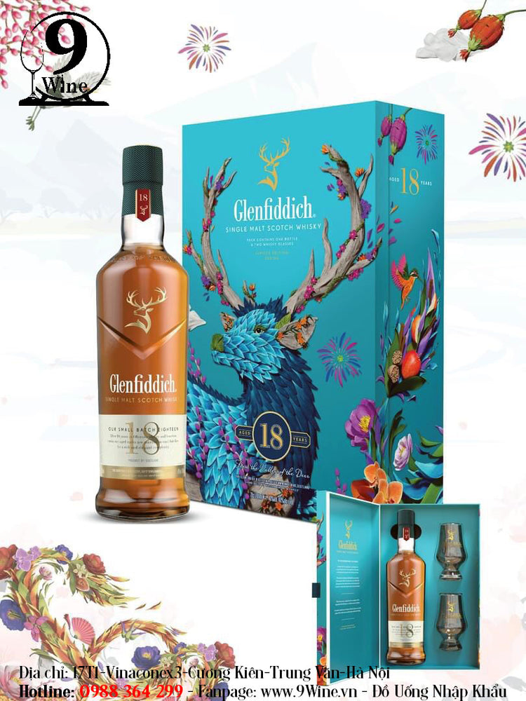 Rượu Whiskey Glenfiddich 18-Year-Old Single Malt Scotch