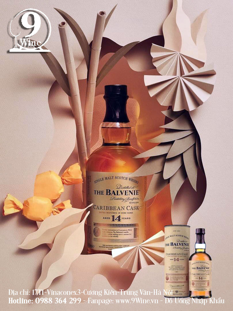 Rượu Whiskey The Balvenie Caribbean Cask 14