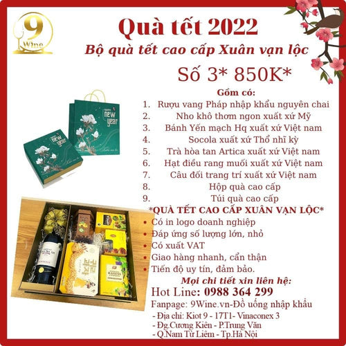 Bộ Quà Tết Xuân Vạn Lộc Số 3 850k