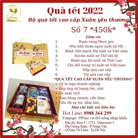 Bộ Quà Tết Xuân Yêu Thương Số 7 450k