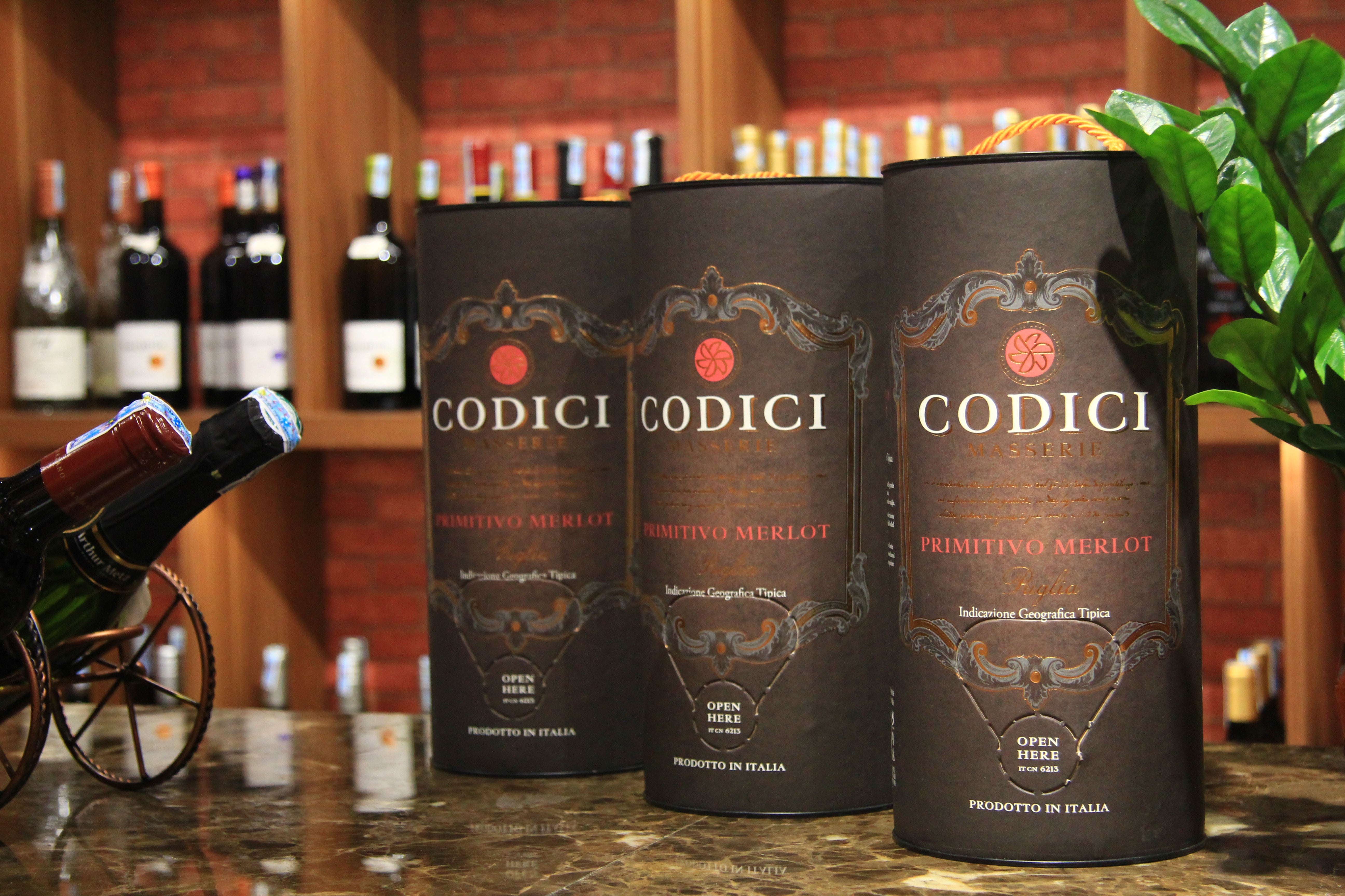 Vang bịch Codici Masserie Primitivo - Merlot 3L