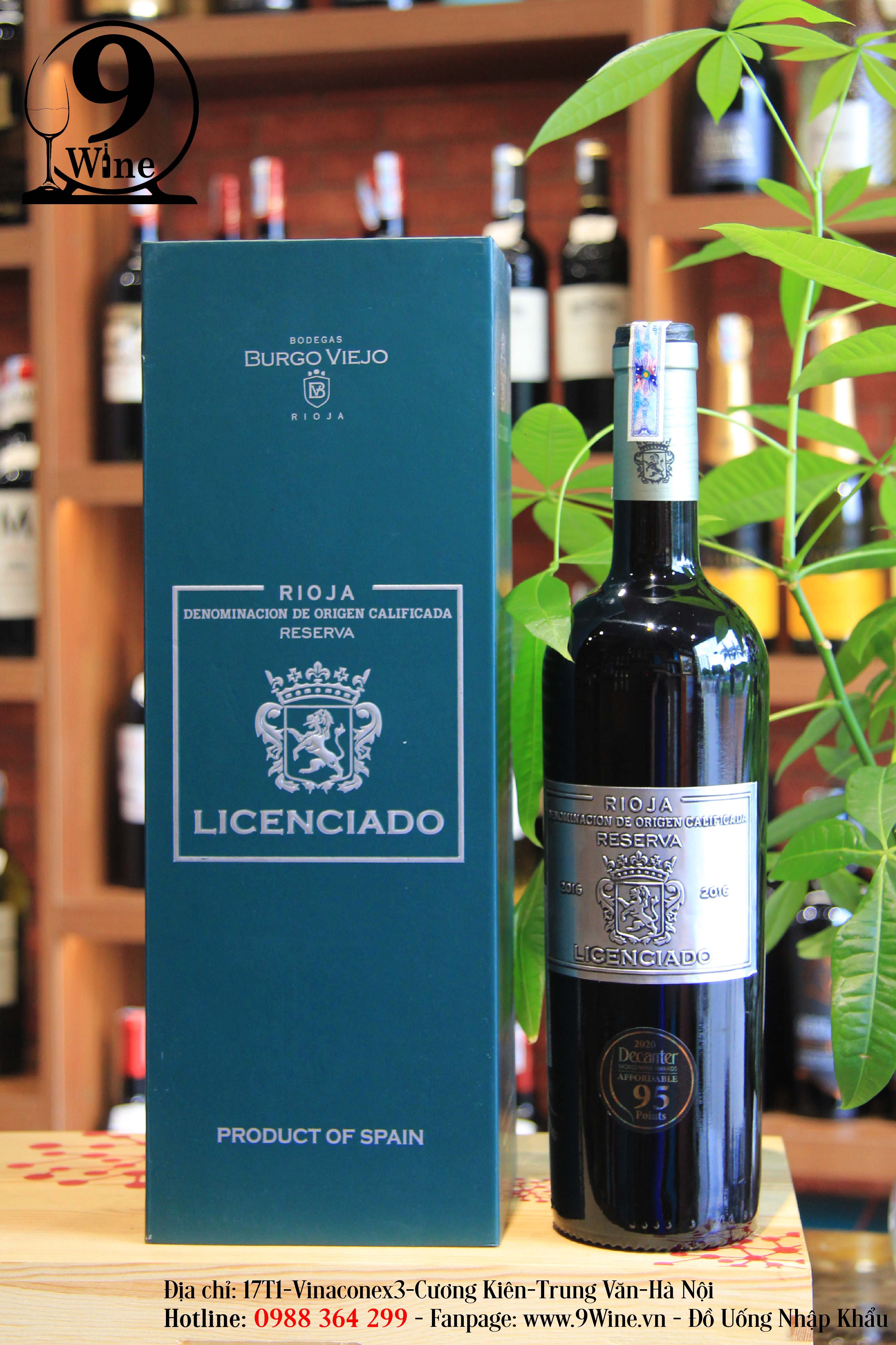 Hộp Quà Rượu vang Licenciado Rioja Reserva DOC