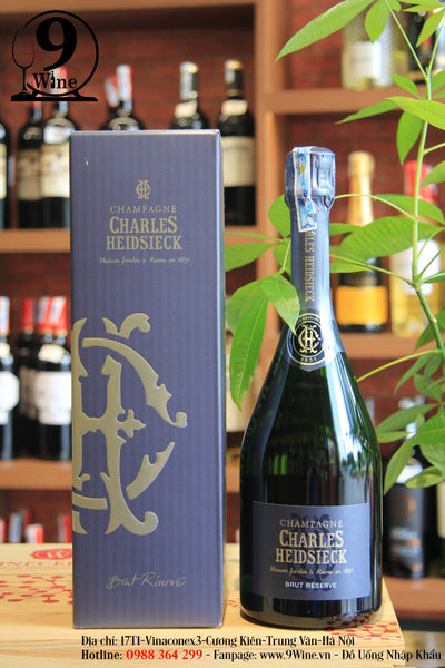 Hộp Quà Rượu Vang Champagne Charles Heidseick